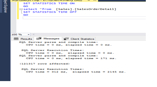 SQL Query Execution Plan